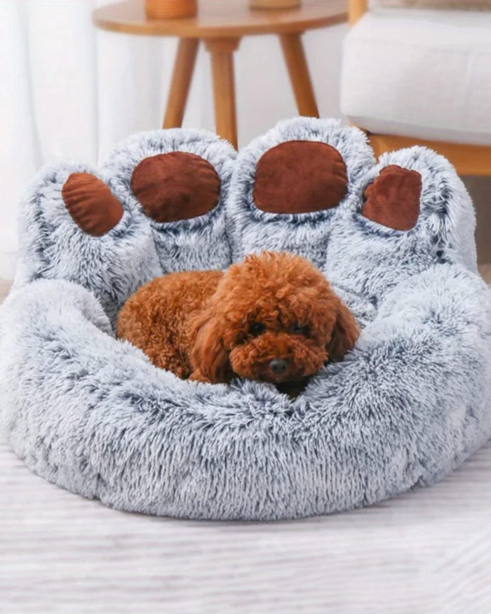 Cozy Paw-Shaped Pets Bed